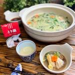 水たき玄海 本店 - 水たき玄海　専門店のとり鍋【2人前】