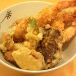 慶喜 - 天丼1000円（これにお味噌汁とお漬物がつきます）