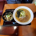 麺家なると - ランチセットの味噌らーめん