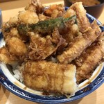 之村 - 添えもの丼
            かき揚げ丼、穴子天