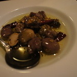 猿猴橋　タヴェルナ　たまい　 - 砂ずりのガーリックオイル焼き