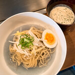 鉄板料理　丈 - 青いらうめん
      チーズつけ麺