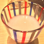 居酒屋 矢三朗 - シメは一の蔵の甘酒。冷やで。