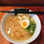 浜堂ラーメン - ひや煮干そば(平麺)
