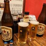 24時間 餃子酒場 - 赤星からのテーブルset