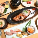 Sushi Tajima - きんきの煮付け入り贅沢コース