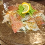 TAKUバル - 鮮魚の盛り合わせカルパッチョ