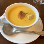 Resutoran Oomiya - かぼちゃの冷製スープ