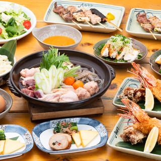 Lots of popular menu items from the original Kushihachin! 2 hours all-you-can-drink included♪