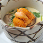 斬 - 極上のウにを乗せた茶碗蒸し☆リピート率高いです☆