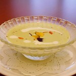 IL BOSCO - 無農薬えんどう豆の冷製スープ
