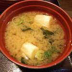 味の六酔 - うな丼の味噌汁