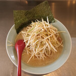 ラーメンショップ椿 - ダブルネギラーメン　麺半分　硬め、無し、薄め