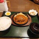 Oosu Serori - ハンバーグ定食(ご飯大盛り)　¥990