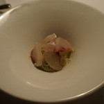 Restaurant Satoshi.F - 村さんの沖鯔、カラスミの冷たい米粉