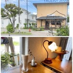 カフェヒュッテ - 窓際の席と席から見える景色