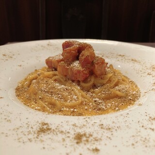 Enjoy our creative carbonara! A new taste of carbonara