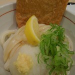 イクスピアリ・キッチン 讃岐玉藻製麺 - 「おろし生醤油（冷）」＋「きつね（油あげ）」