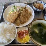 徳市 - アジフライ定食 ¥850