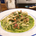 FIGO - ベーコンとほうれん草とバジルのスパゲッティ