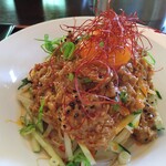 Cafe Suimei - 冷やし汁なし担々麺