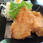 Cafe Suimei - セットのから揚げ　大分の郷土料理とり天