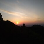 Cafe Suimei - かもしか大橋から見る朝日