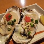 JAPANESE DINING 一 - オツマミスタートは大好物の生牡蠣チャン！間違いなし！