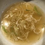 鴨出汁中華蕎麦 麺屋yoshiki - 鴨の塩スープ