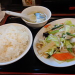 味蔵 - 野菜炒め定食\800