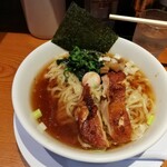 らぁめん 生姜は文化。 - 醤油ラーメン￥800＋大盛￥100　バードアイアングル