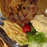 かつはな亭 - 事故でも起きたのか…冷え切ったポークソテーが…涙…