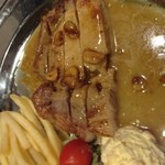 かつはな亭 - 事故でも起きたのか…冷え切ったポークソテーが…涙…