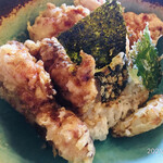 天串×和酒 佐香月 - ボリューム満点の鶏かしわ天丼