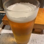 土佐鮨処 康 - 生中ビール