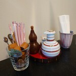 お料理ひろせ - 卓上調味料。コーヒー用のセットもお洒落。