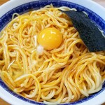 自家製中華そば としおか - 冷やし油そば 並 ラー油 生玉子