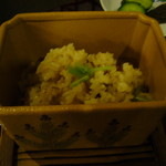 日本料理 竹生島 - 松茸ごはん。