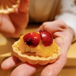 銀座 しのはら - フォアグラ最中