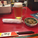 Masunosuke - 生ビールとお通し