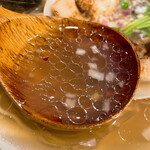 152794701 - 【2021年06月】はまぐりの潮soba＠1,000円（花山椒oil）、スープアップ。スープは無化調を感じさせない旨さです。