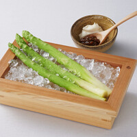 茹でたてアスパラ 蔵出しひしほ味噌