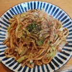 ふうふう亭 - ホルモン味噌焼うどん大盛り