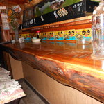 山吹 - 大木のカウンター