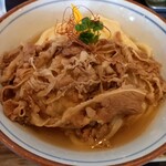 手打うどん 丸亀渡辺 - 肉ぶっかけ中冷(600円)