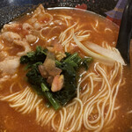 元祖トマトラーメンと辛麺と元祖トマトもつ鍋 三味 - 