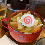 タケウチ - 味噌汁（本日は具沢山豚汁）