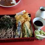 黒恵屋食堂 - 天ざる大盛り　なんと！750えーんΣ(ﾟ∀ﾟﾉ)ﾉｷｬｰ　※天ざるは忙しいと注文断られますm(_ _)m
