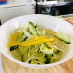 まるキチ - サラダにオリヂナルドレッシング