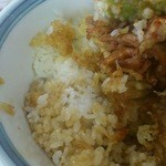 ねぎどん - 野菜のかき揚げと丼つゆの浸み具合